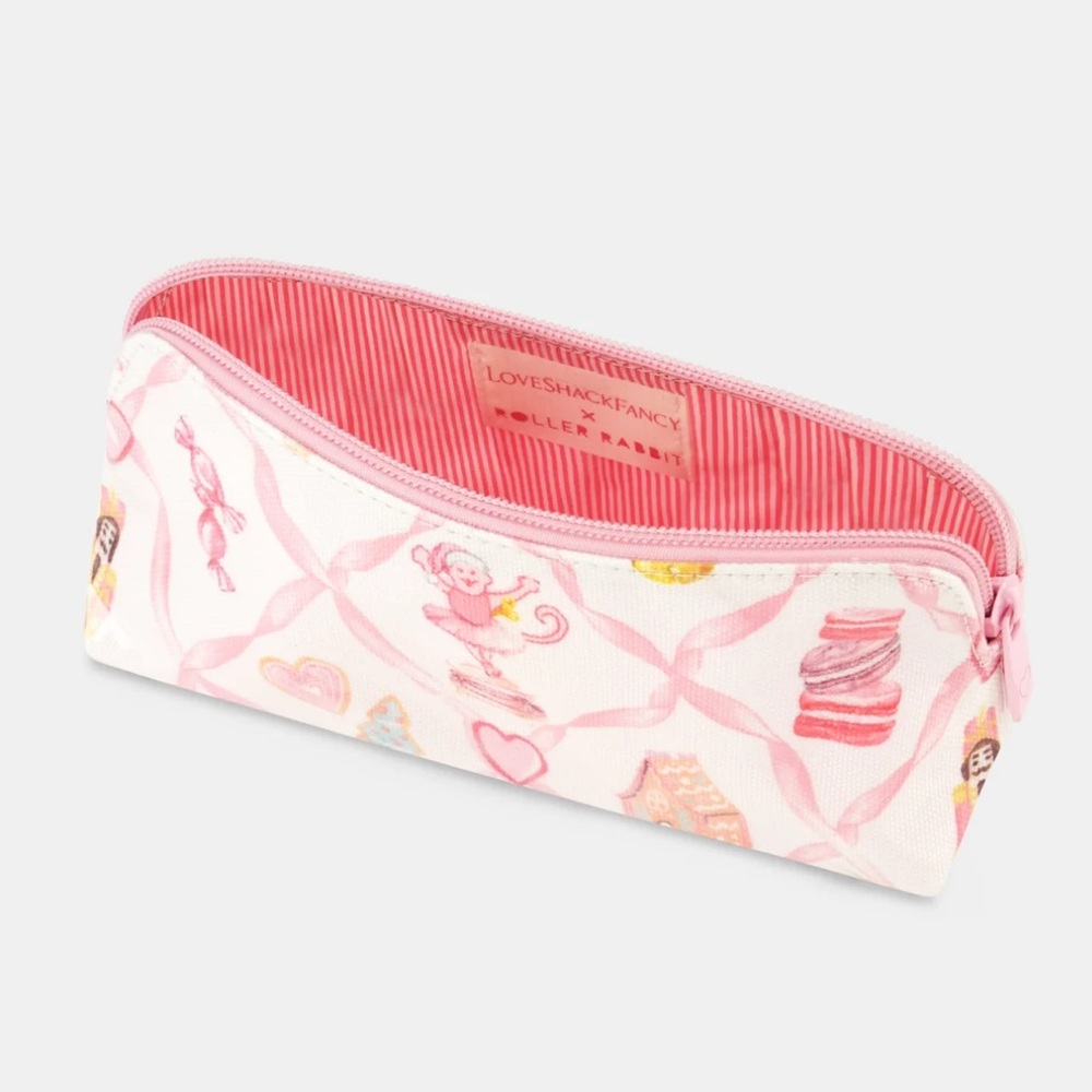 Roller Rabbit X LOVESHACKFANCY Sugarplum Make up Bag Size S NWT - Picture 3 of 4